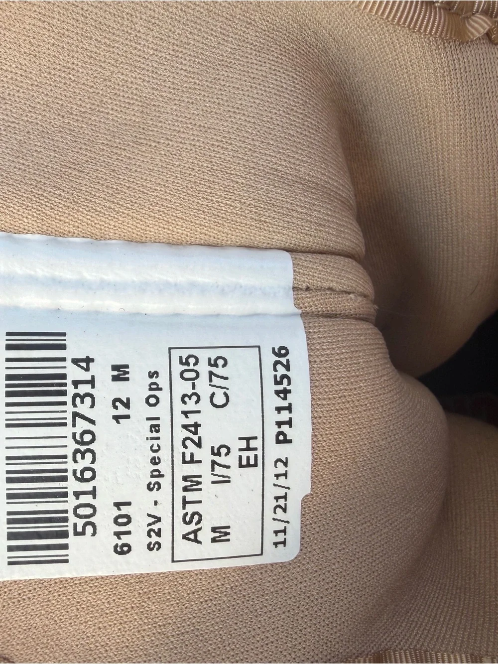 Rocky Beige safety toe military boots - new